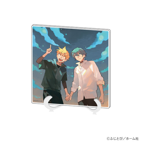 『ワル/ヤンキーのギャップ萌えめがねBLフェア ふじとび先生』アクリルアートボード 01/(公式イラスト)